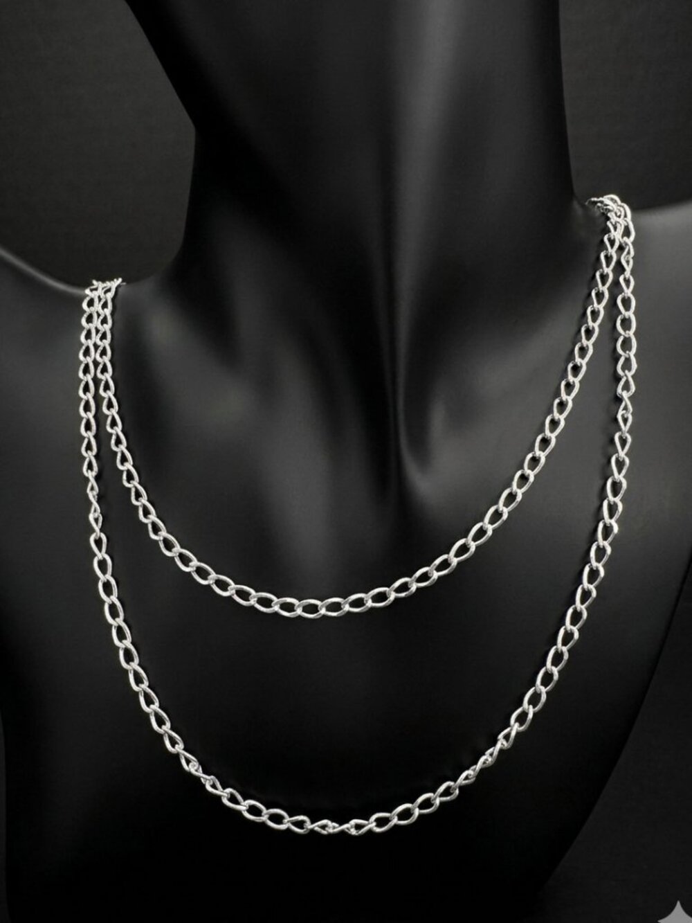 925 Sterling Silver Oval Link Chain Necklace 36” – 13g Long Layering Chain